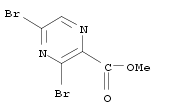 2-Pyrazinecarboxylic acid, 3,5-dibromo-, methyl ester